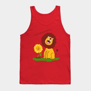 Funny Roaring Tiger Tank Top